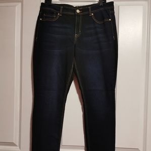 Jordache Mid-Rise Skinny Jeans Dark Wash